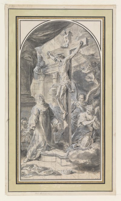 Design Depicting a Vision of the Crucifixion by Sebastiano Conca